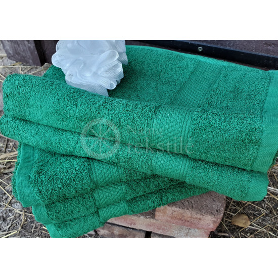 Medvilninis frotinis vonios rankšluostis žalias